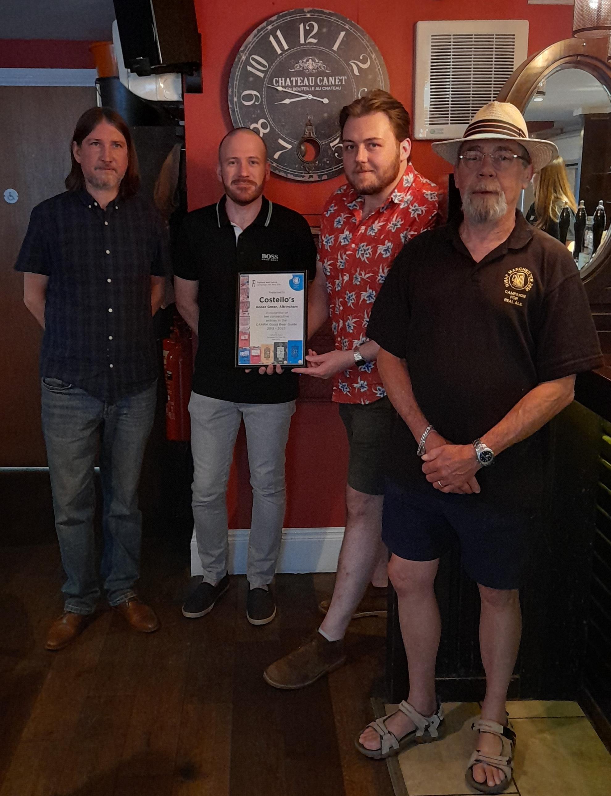 Costellos Special Award c